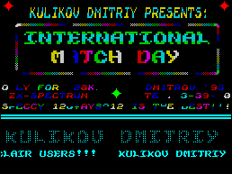 International Match Day