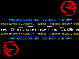 PROFESSIONAL TENNIS TOUR