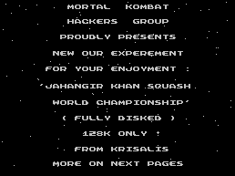 JAHANGIR KHAN SQUASH