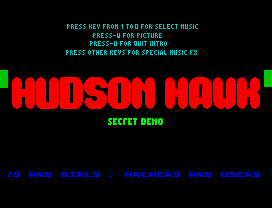 HUDSEN HAWK SECRET